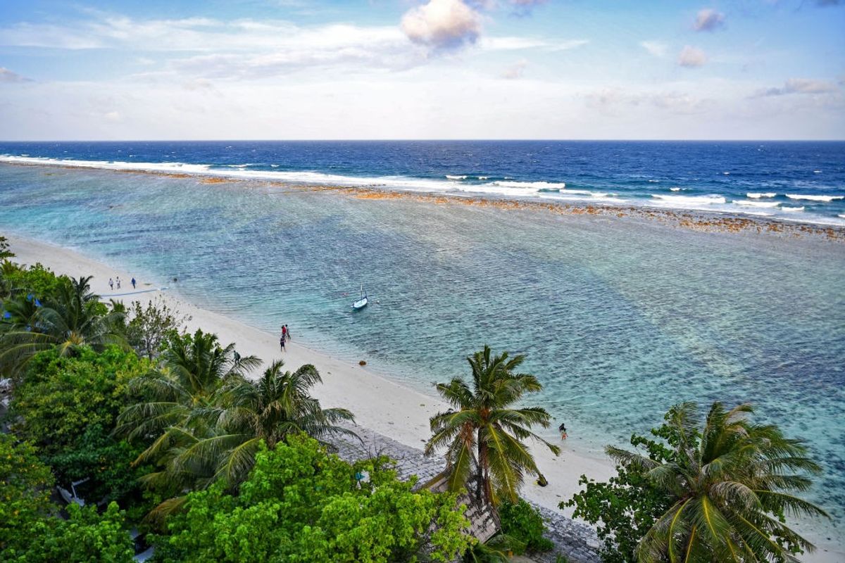 A beach in the Maldives