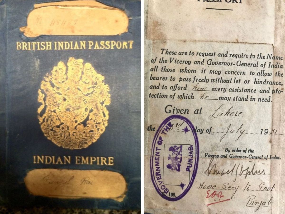 A British Indian passport from 1931