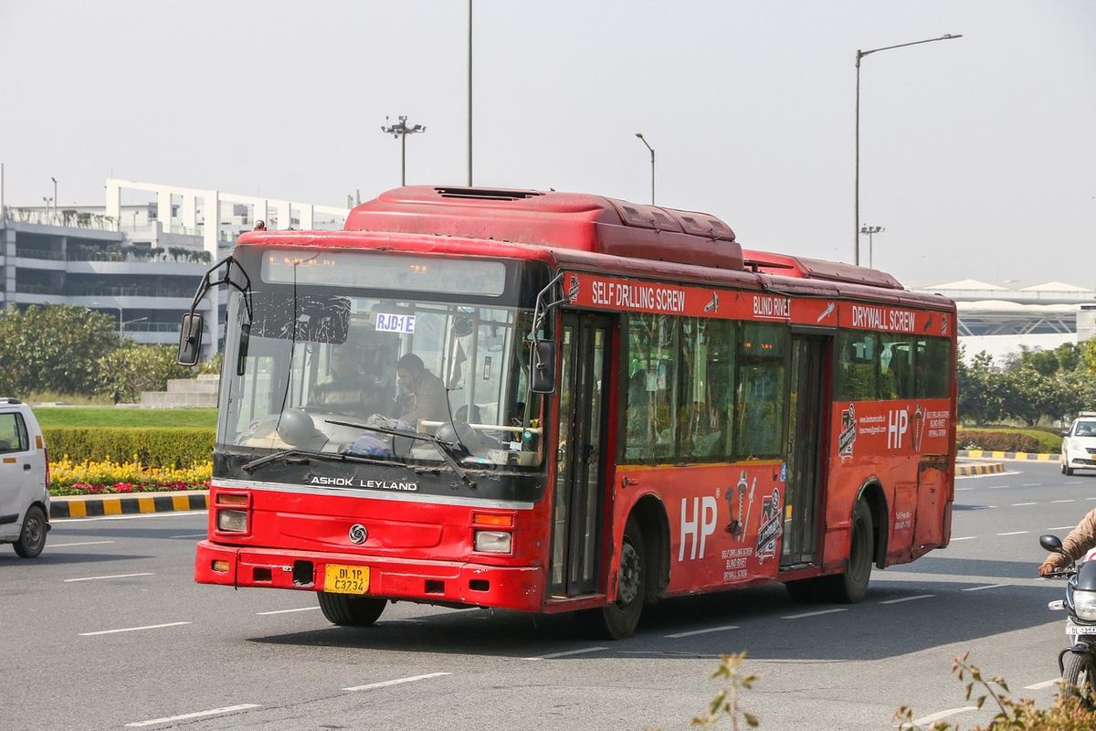 A bus in Delhi