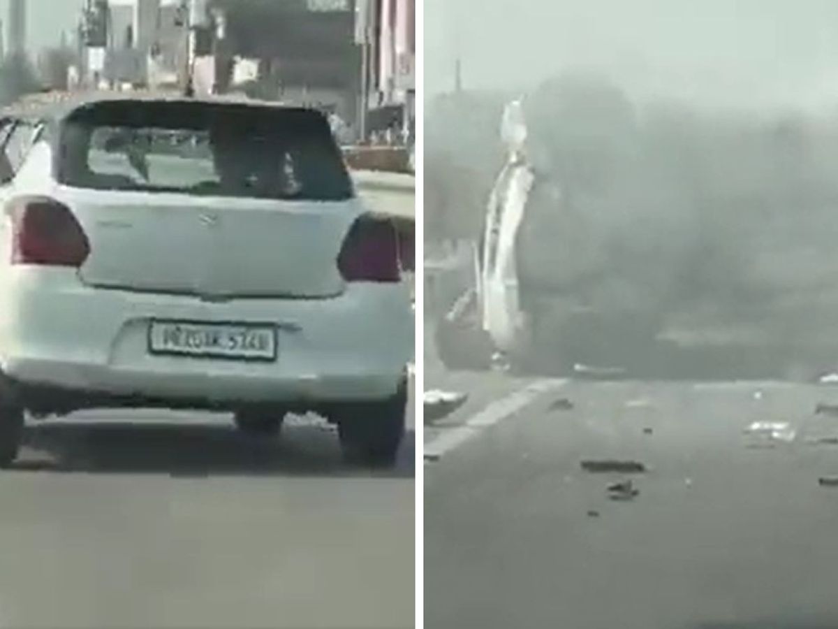 A car crash on Indian highway