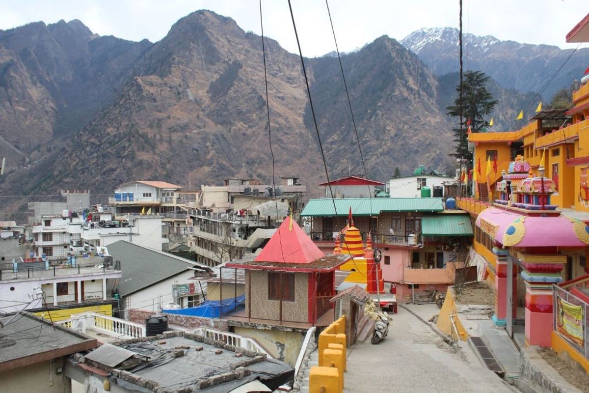 A general view shows India's Himalayan holy town of Joshimath