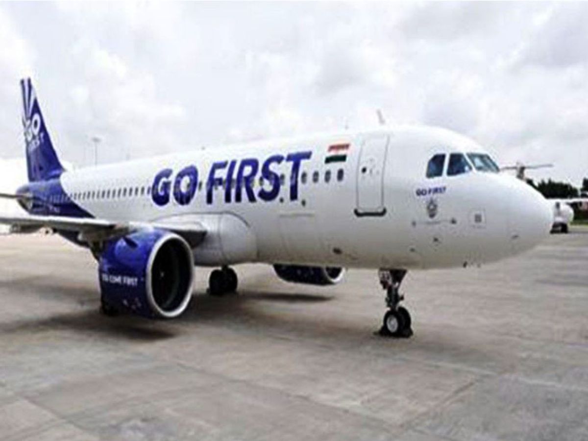 A Go First aircraft.