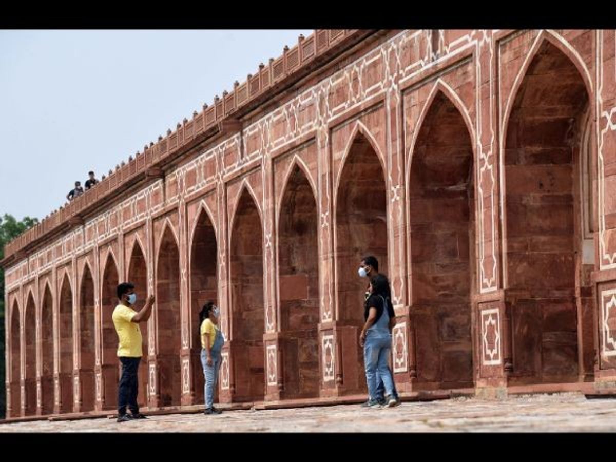 A historical monument in Delhi, India.