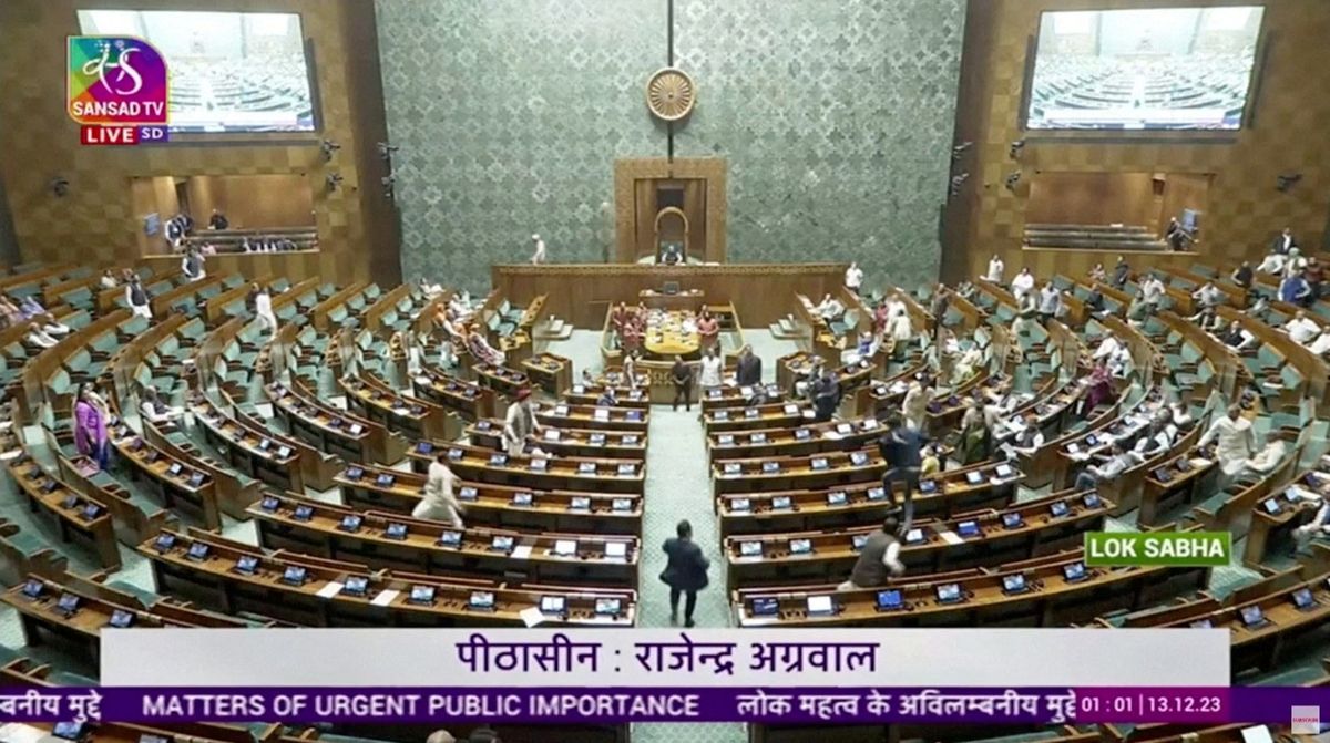 Indian MPs suspended over calls for parliament security breach debate