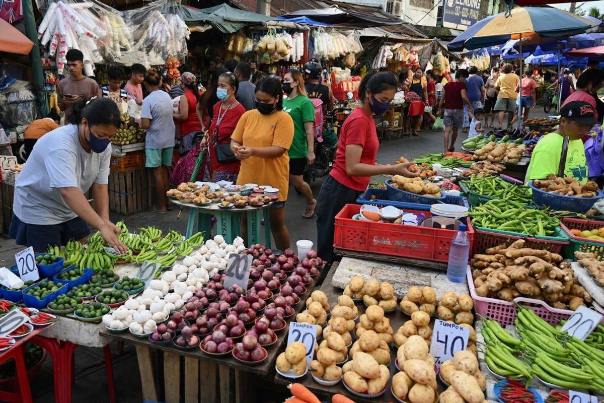 A market in Manila, the Philippines.