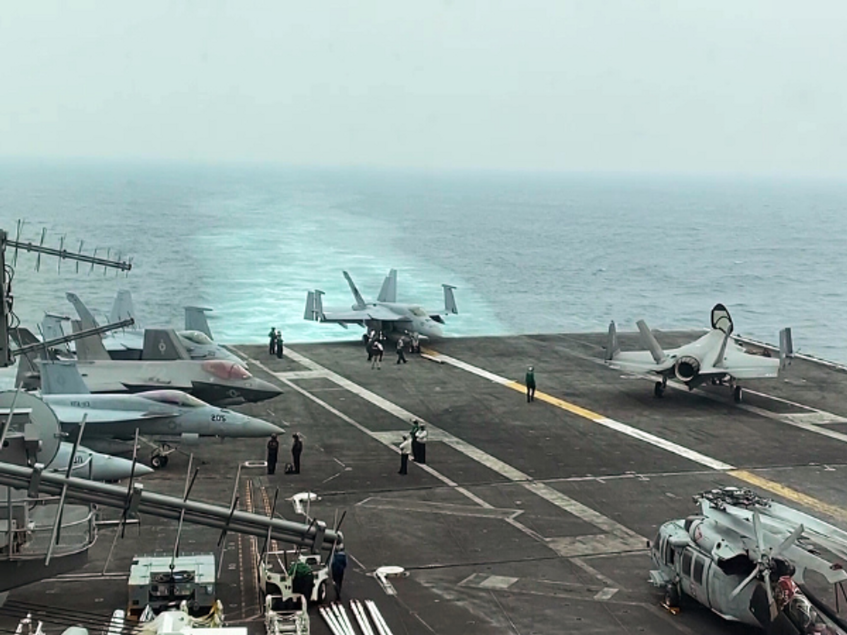 A naval military exercise