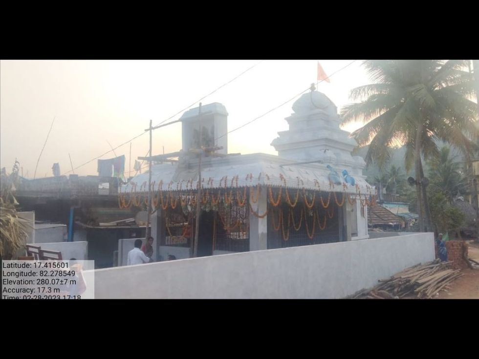 A new temple being constructed by Samarasata Sewa Foundation as part of its promotion of Hindu religion in Kudapa village in NTR district of the Indian state of Andhra Pradesh. (Picture: Samarasata Sewa Foundation)