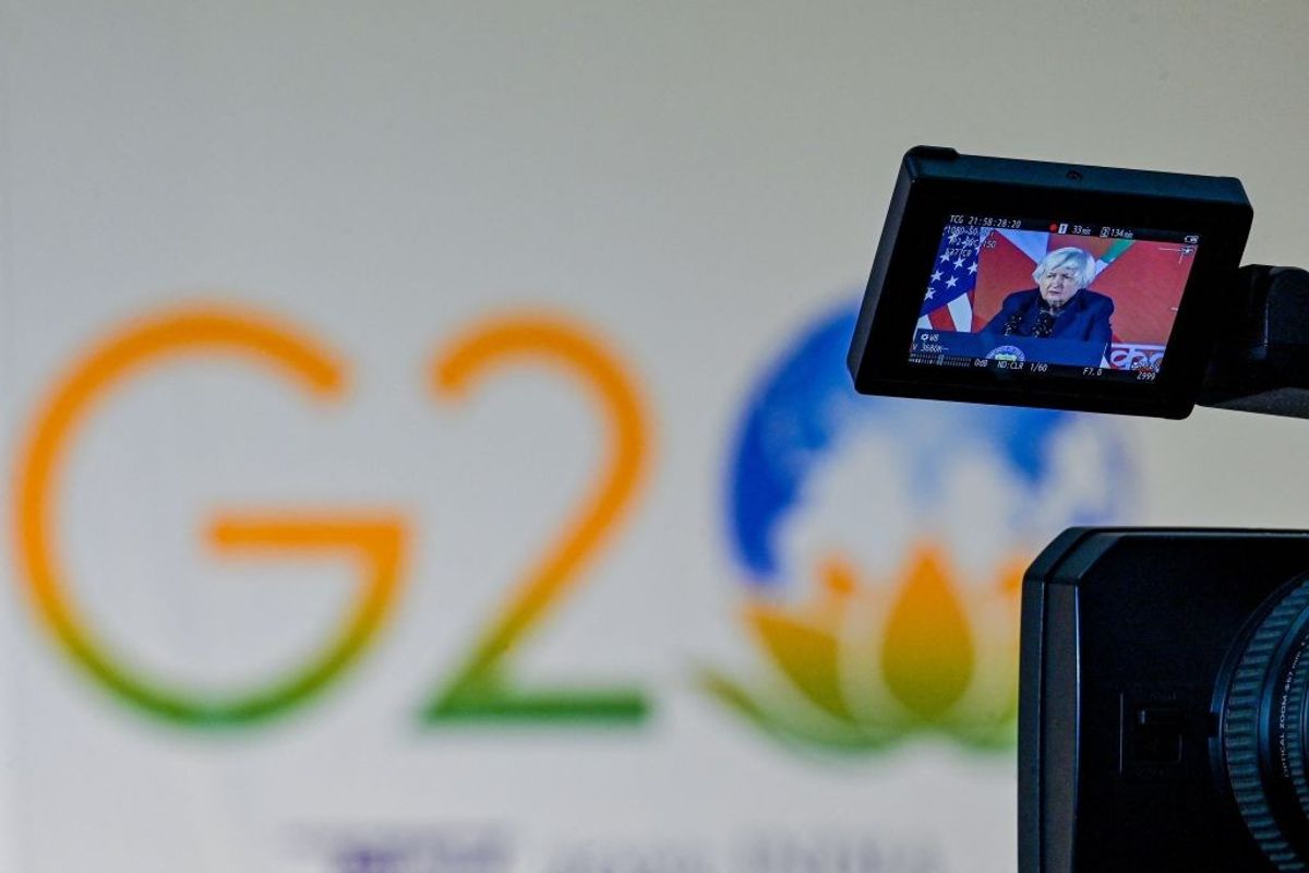 A picture of a G20 meeting in India