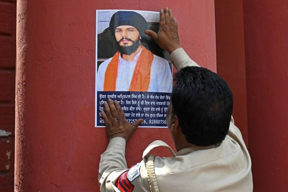 A poster of Amritpal Singh