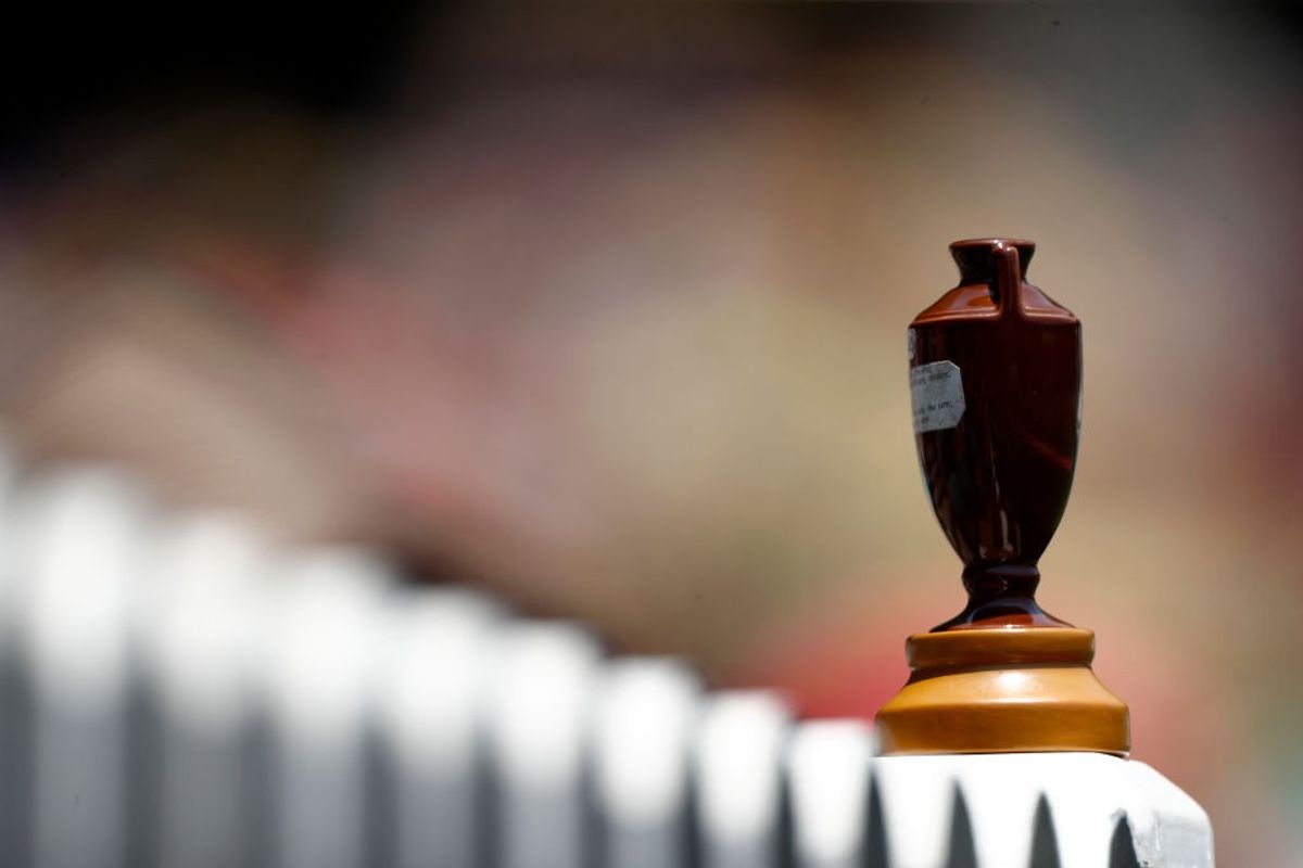 A replica Ashes Urn