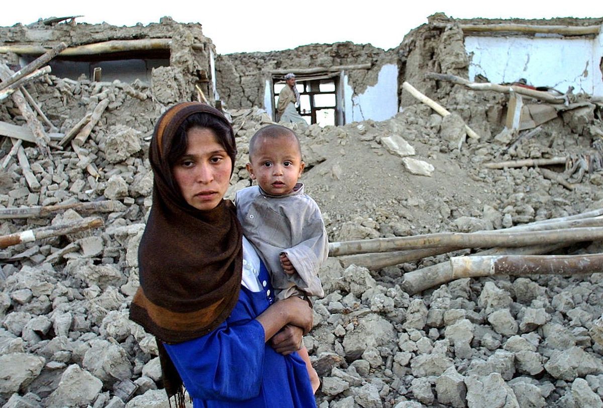 A scene from Afghanistan after it was hit by an earthquake in March 2022.