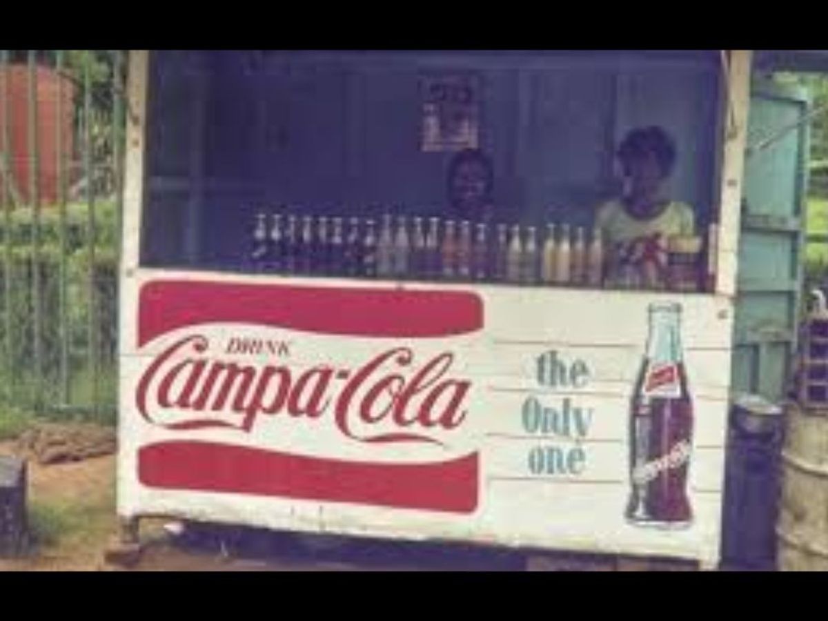 A shop selling cold drinks, including Campa Cola, in India decades ago.