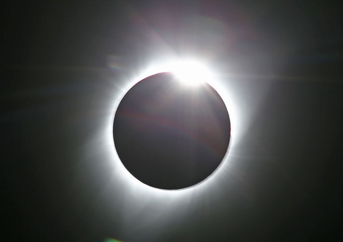 A solar eclipse