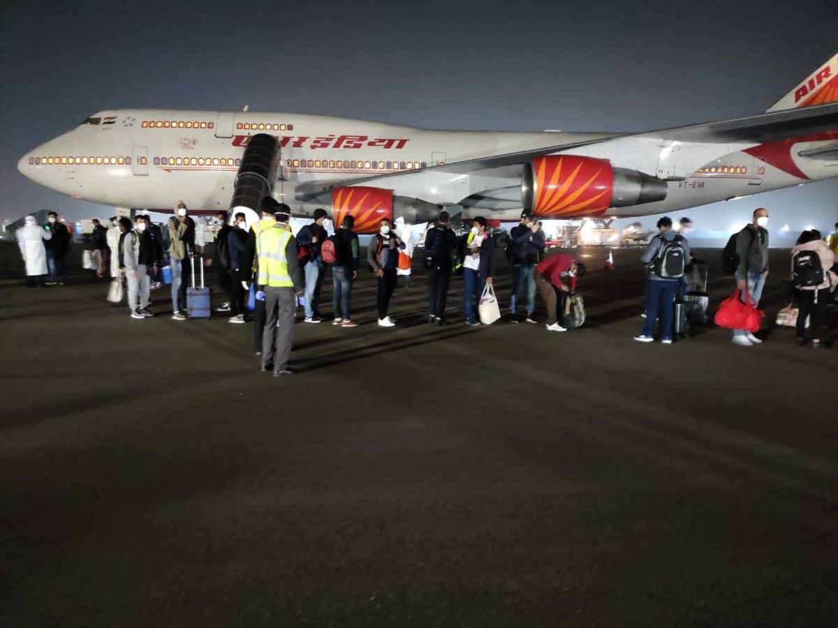 Indians from virus-hit cruise ship return home