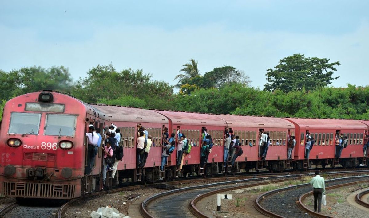 A train in Sri Lanka