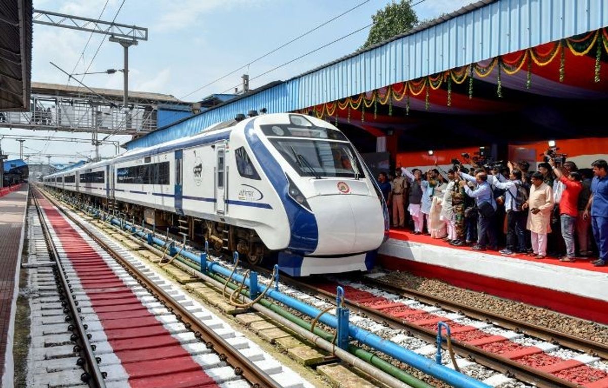 A Vande Bharat Express train