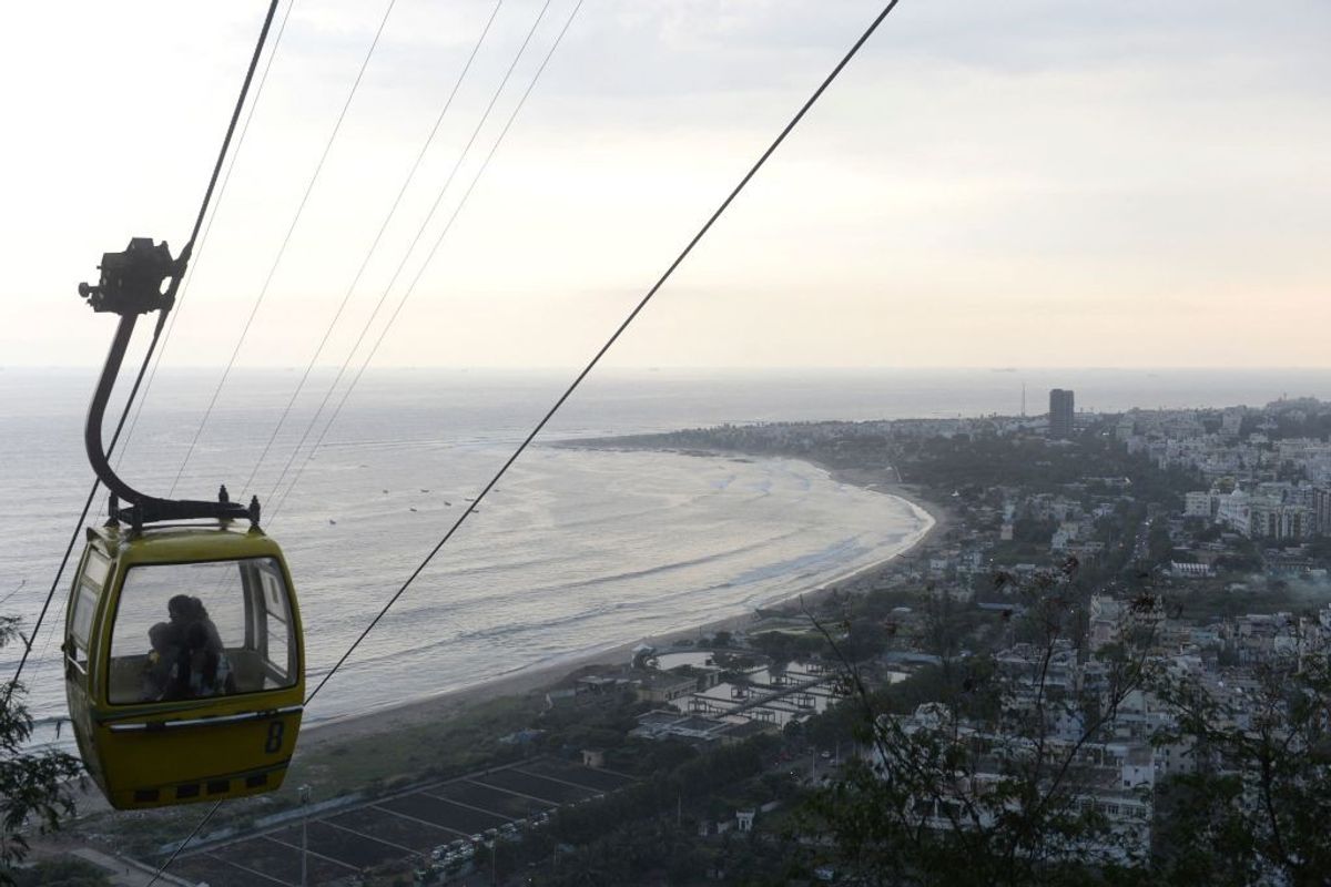 A view of the city of Visakhapatnam in the southern Indian state of Andhra Pradesh