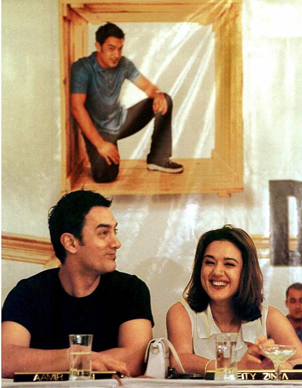 Aamir Khan and Preity Zinta