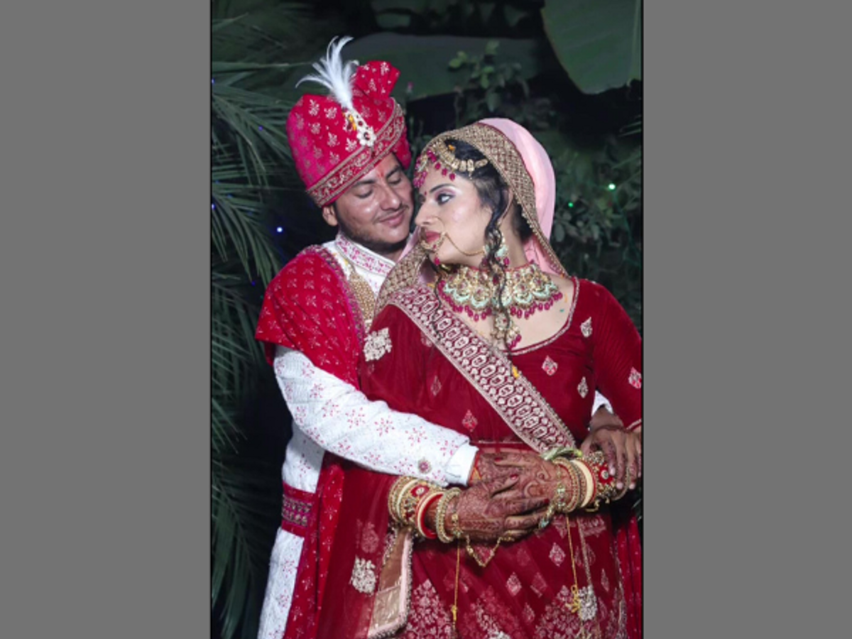 Aarav Kunatl, who changed his gender, with wife Kalpana