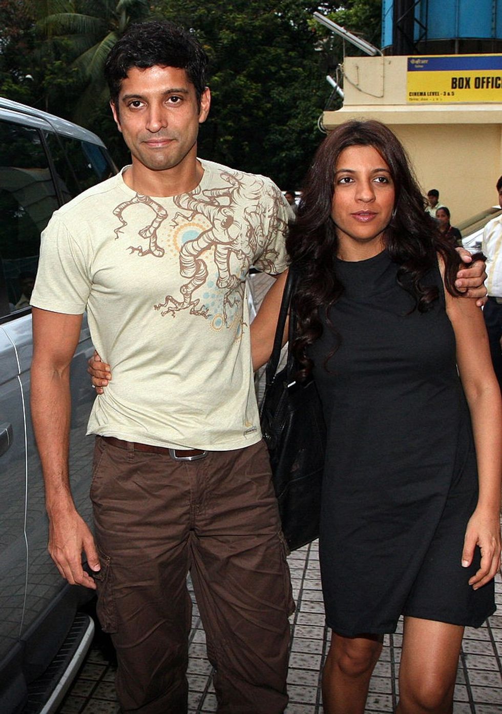 Actor Farhan Akhtar and his sister Zoya Akhtar