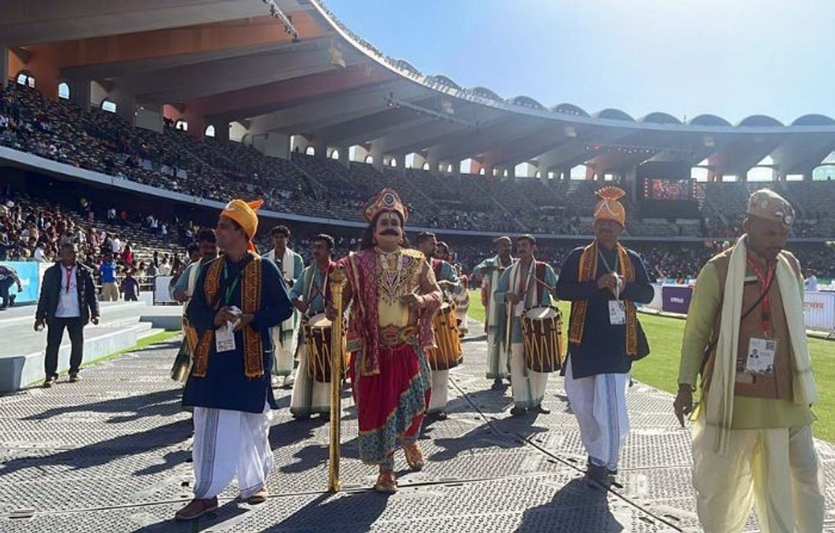 'Ahlan Modi' cultural procession in Abu Dhabi, UAE
