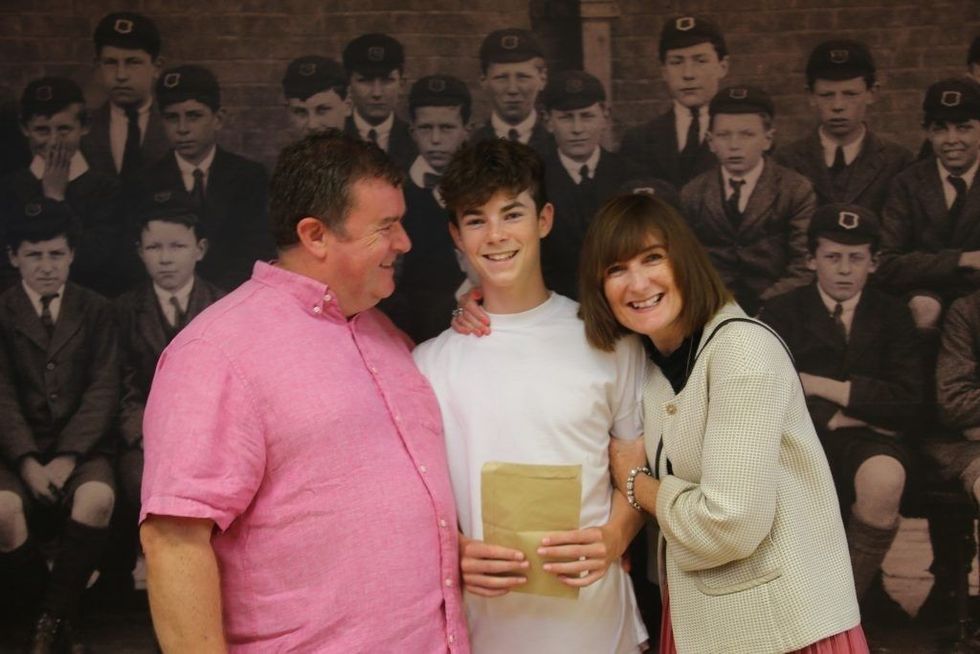 Alexander with proud parents