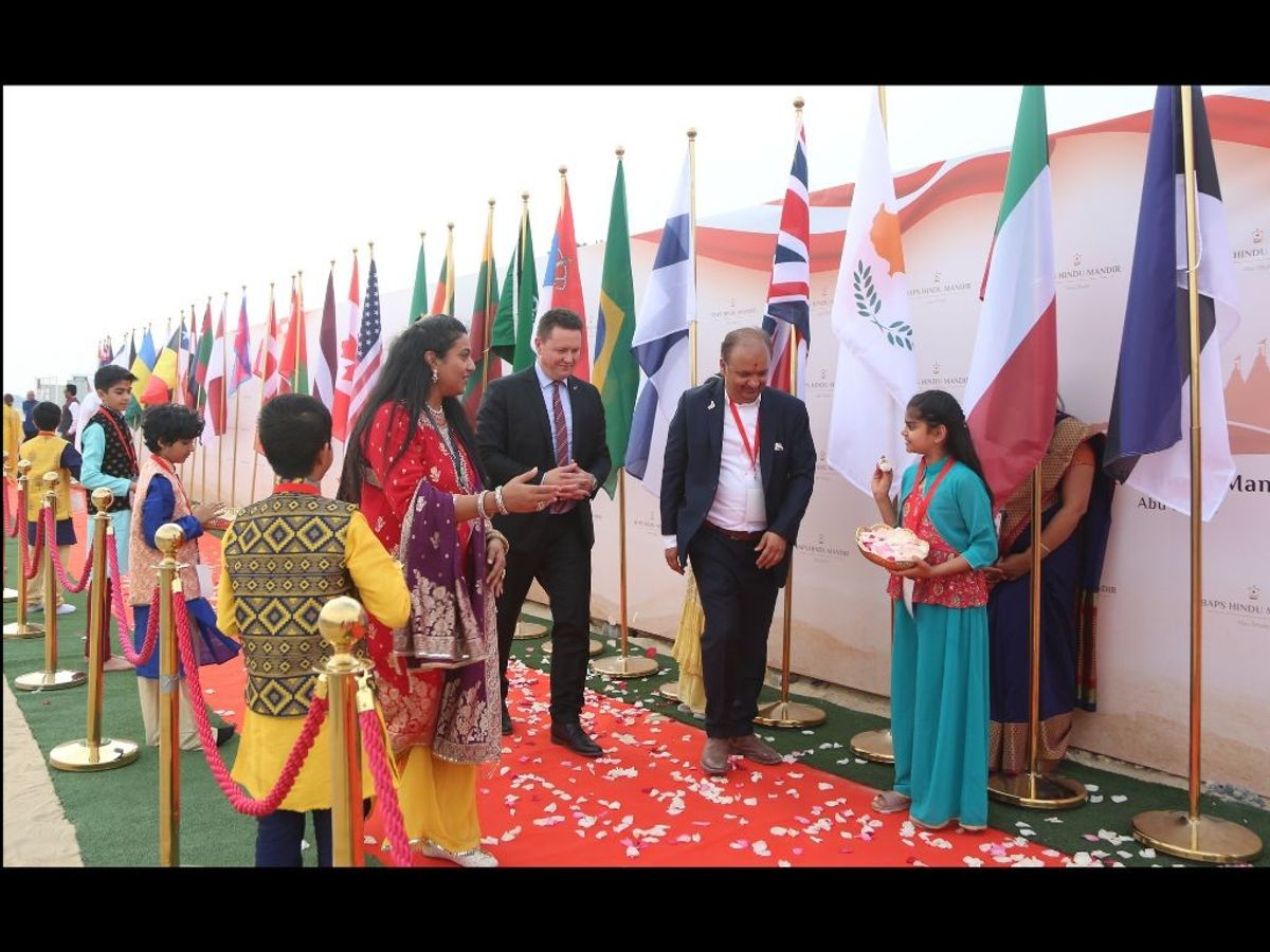 Ambassadors from over 30 nations visit BAPS Swaminarayan Hindu Mandir in Abu Dhabi