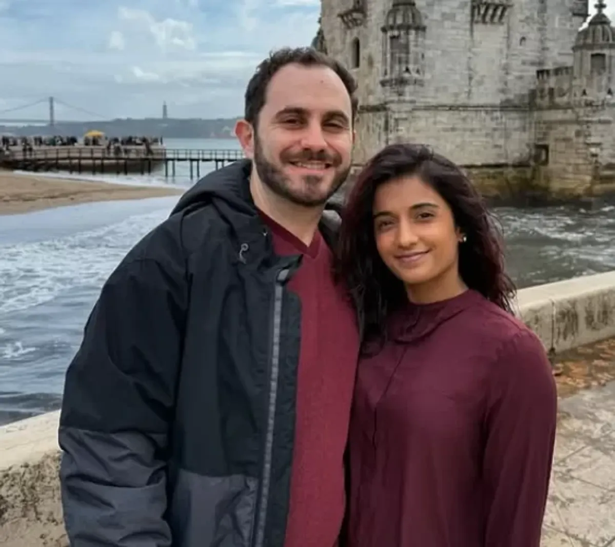 American man in India