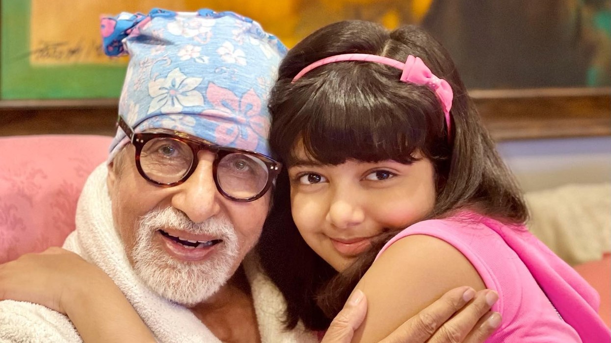 Amitabh Bachchan with granddaughter, Aaradhya Bachchan