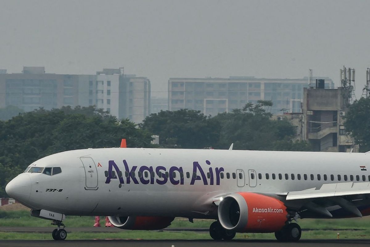 An Akasa Air aircraft