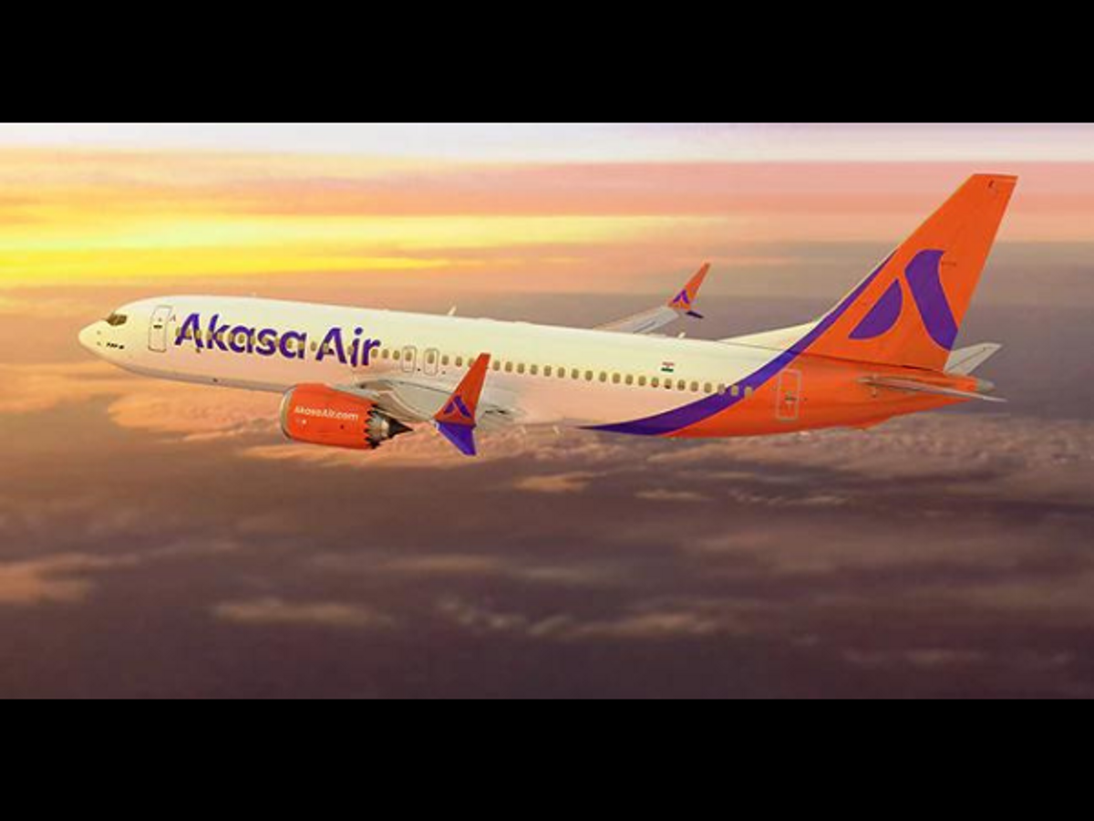 An Akasa Air flight