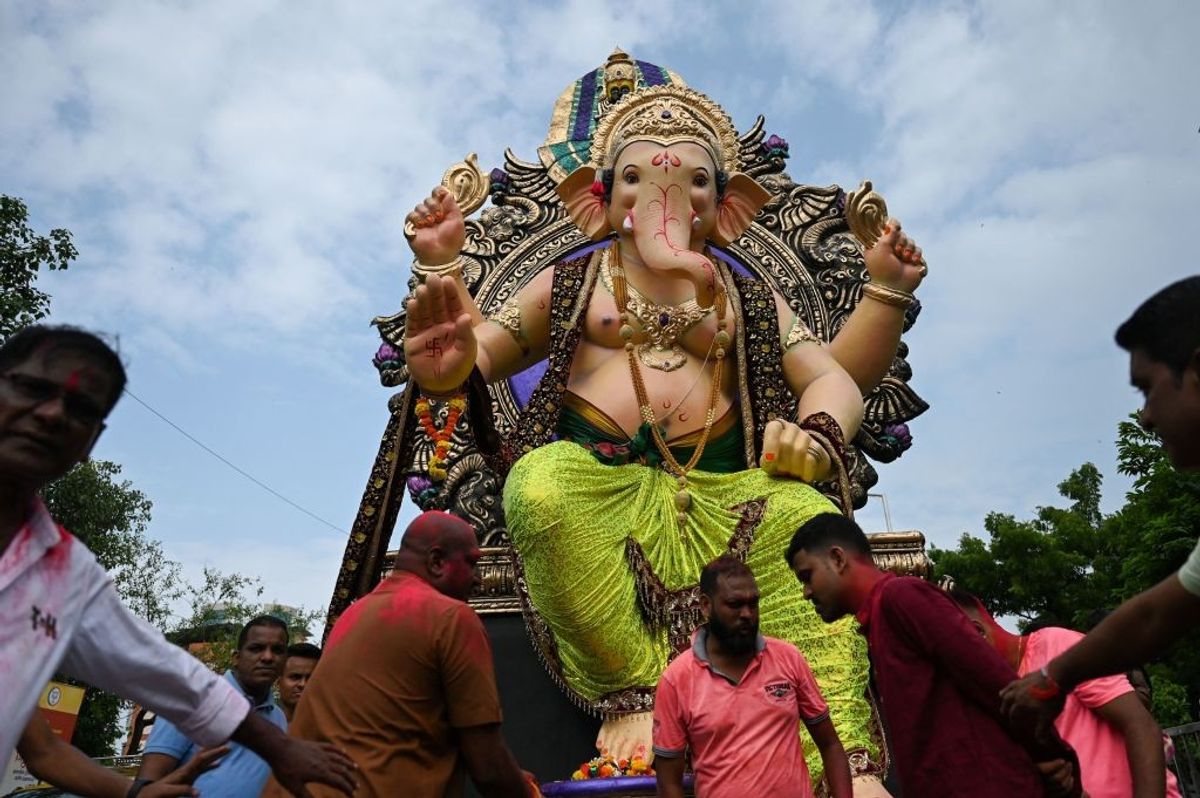 An idol of Lord Ganesha in India.