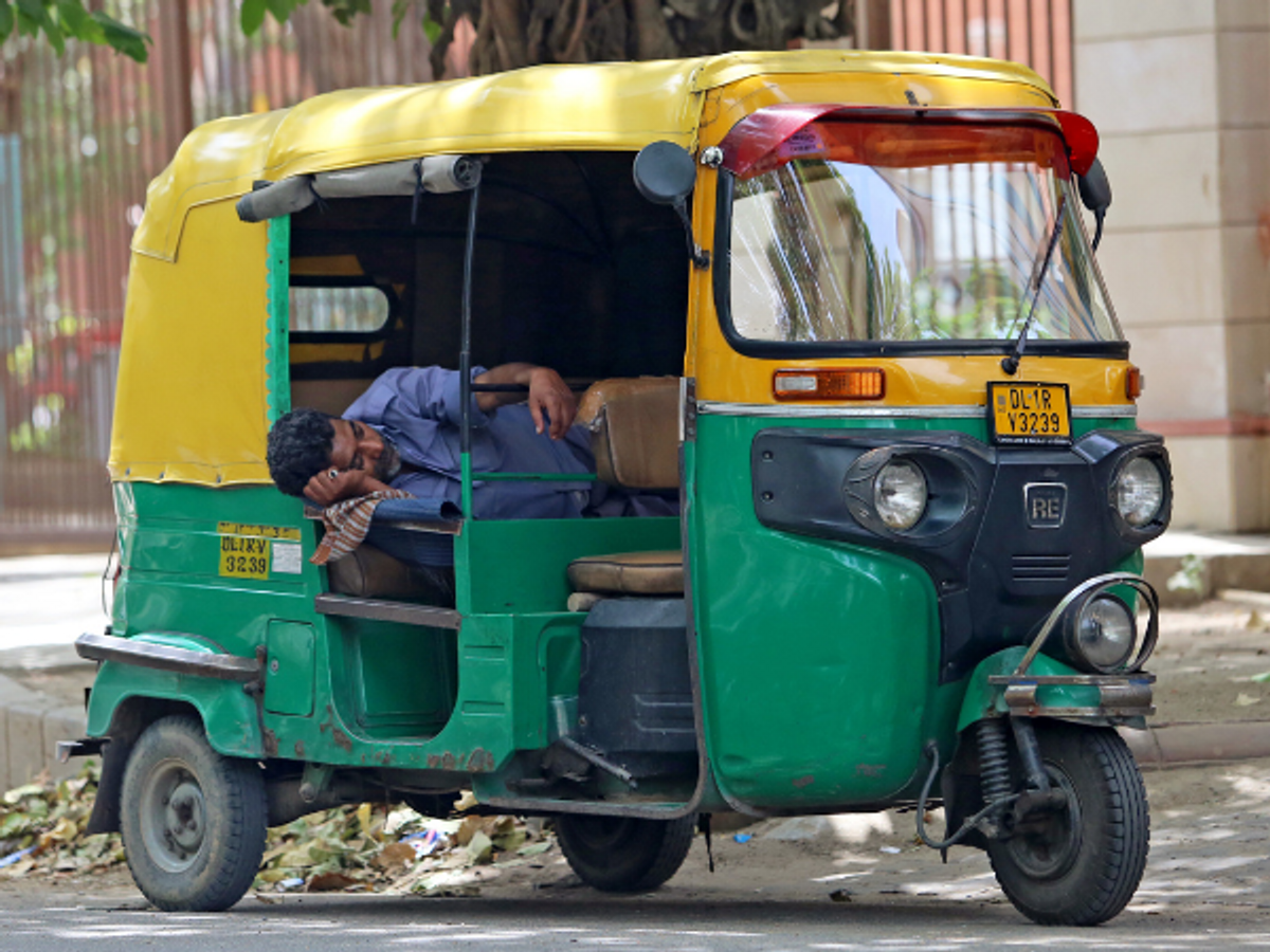 An Indian auto rickshaw