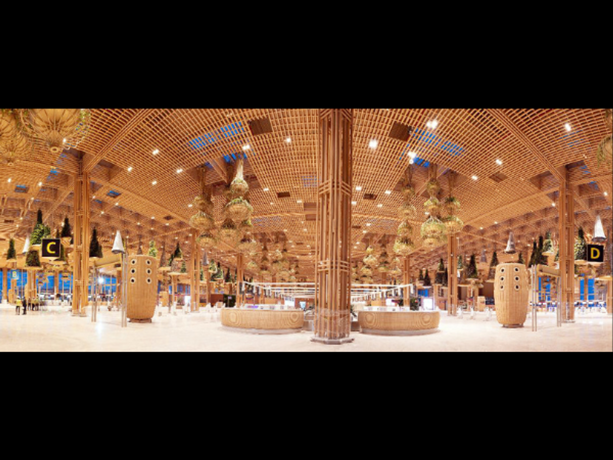 An inside view of the Terminal 2 of Kempegowda International Airport in Bengaluru