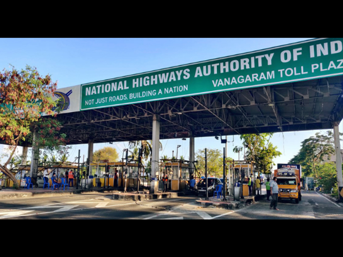 An NHAI toll plaza in India