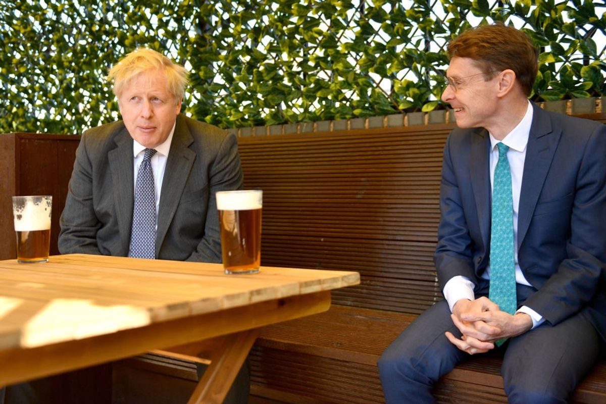 Andy Street and Boris Johnson