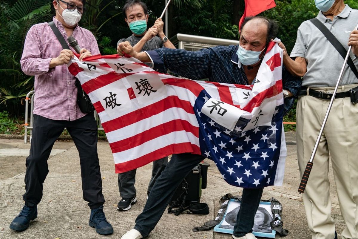 Anti US protests in China
