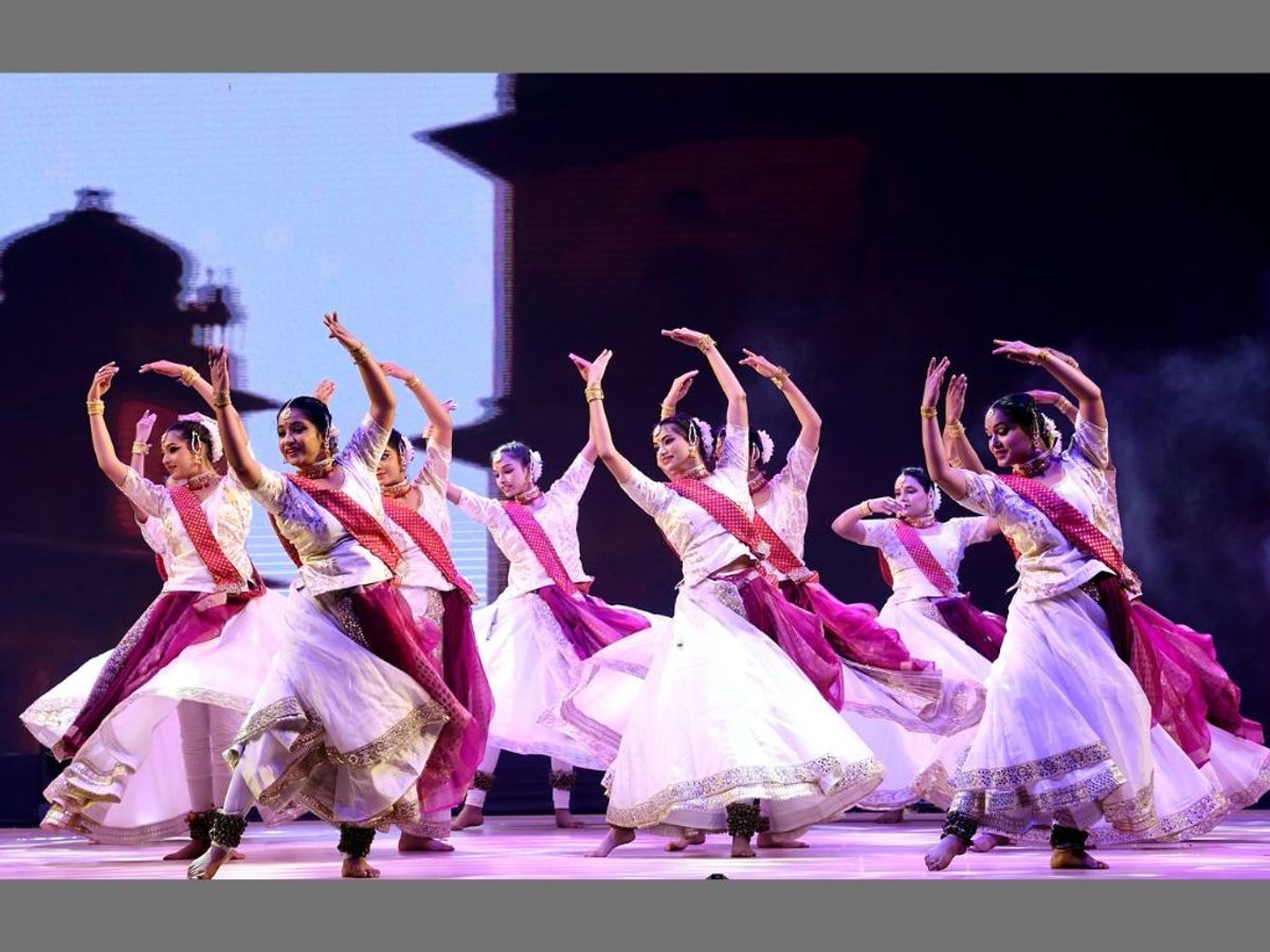 Artistes present a classical dance at the 17th Pravasi Bharatiya Divas Convention in Indore