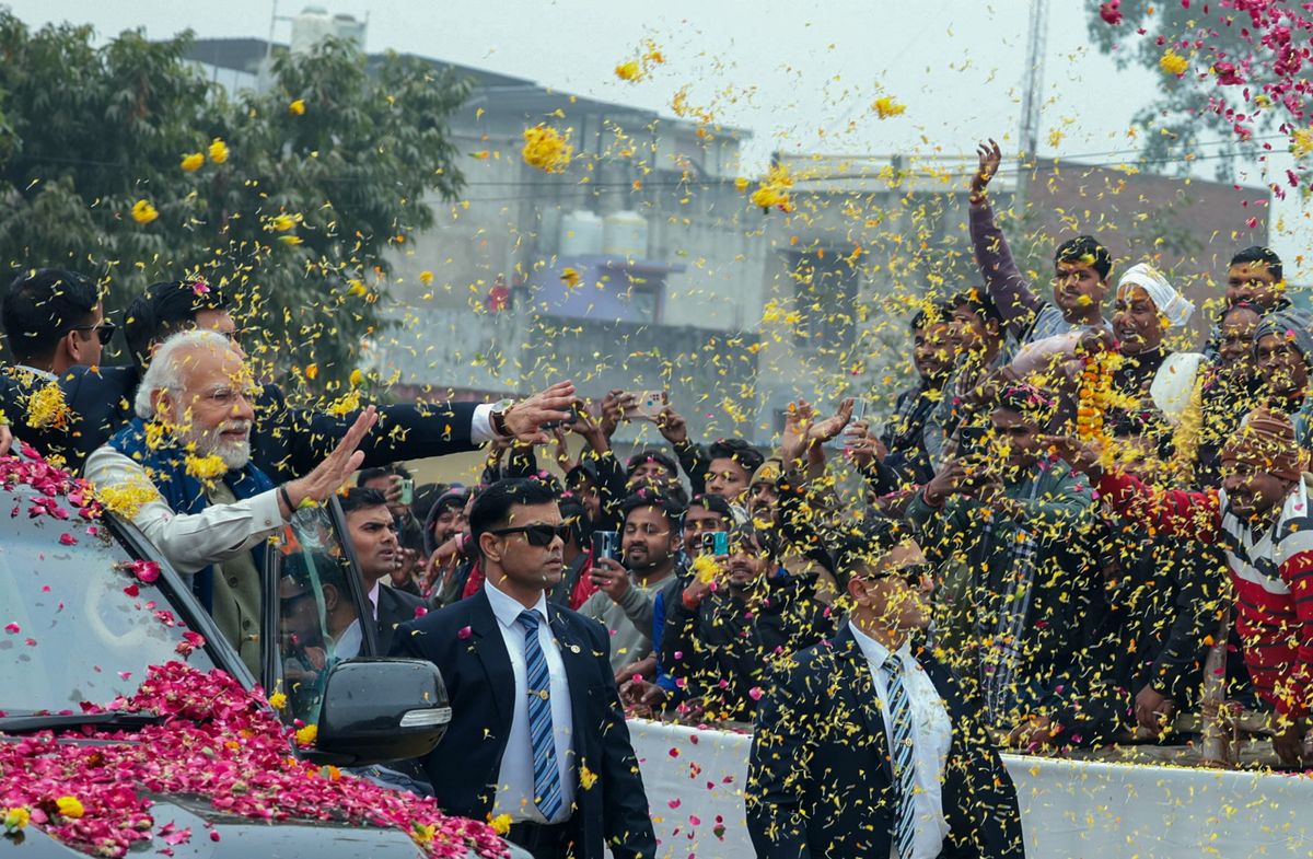 Modi inaugurates transport links for Ayodhya temple