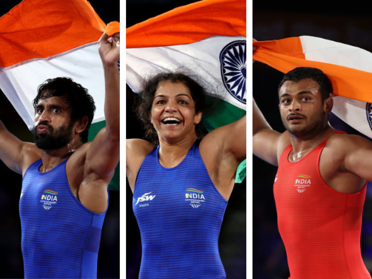 Bajrang Punia, Sakshi Malik, Deepak Pania win gold at Commonwealth Games 2022 wrestling
