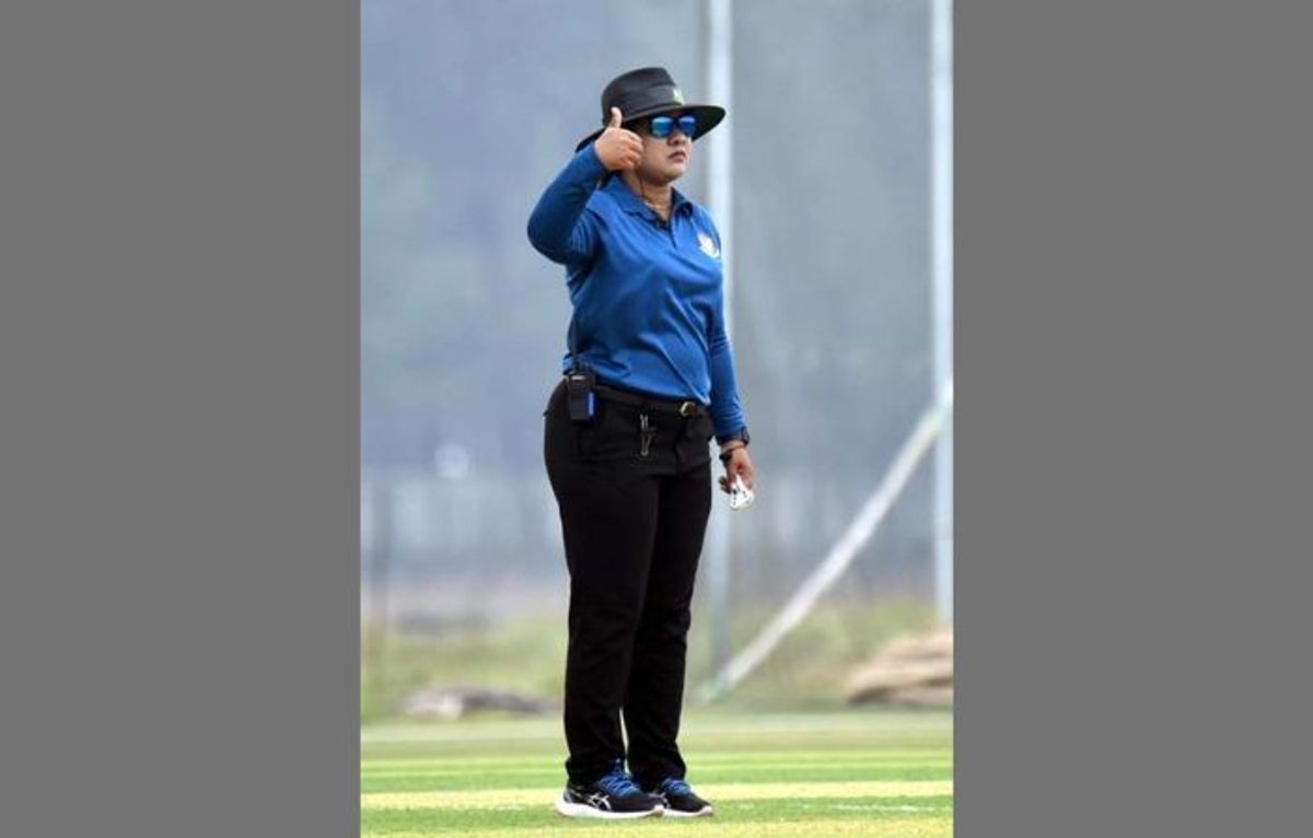 Bangladeshi umpire Shathira Jakir Jessy