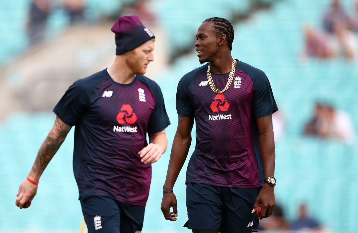 Ben Stokes (L) and Jofra Archer