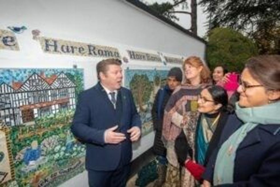 Bhaktivedanta Manor unveils special mosaic for 50th anniversary celebration 2