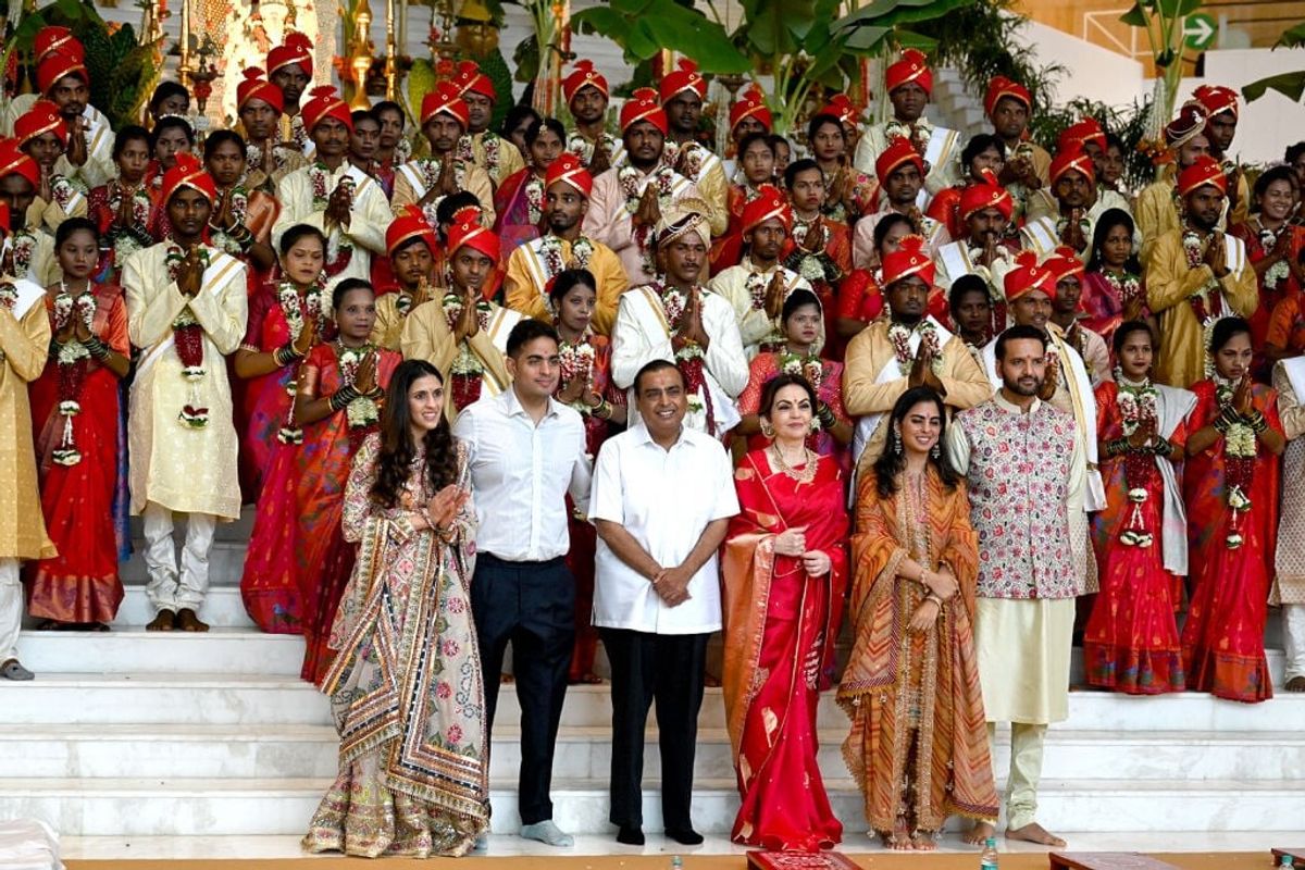 Ambani launches mass weddings to celebrate son’s nuptials