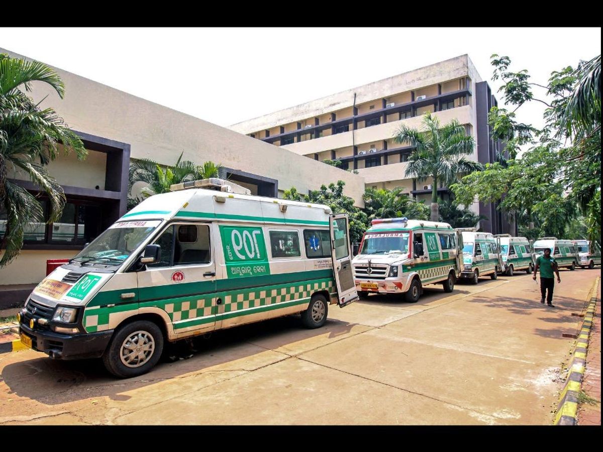 Bodies of those killed in Odisha train crash being shifted to AIIMS, Bhubaneswar, in Odisha.