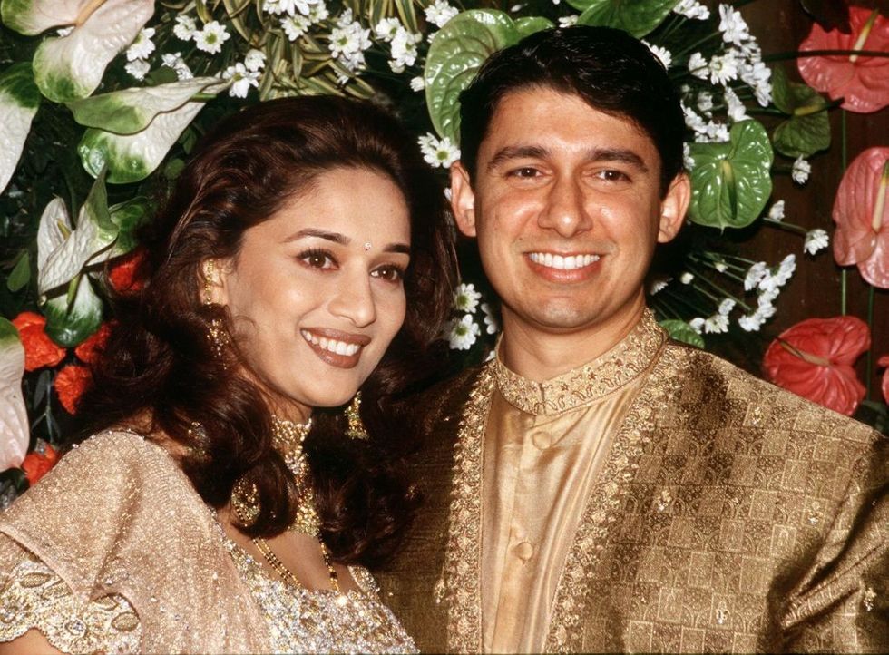 Bollywood's most beautiful actresses Madhuri Dixit and husband doctor Sriram Nene