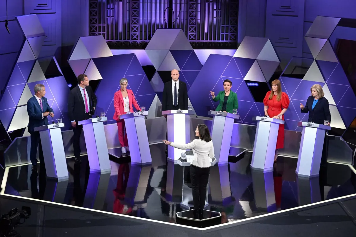 Labour, Tory leaders clash over taxes, defence