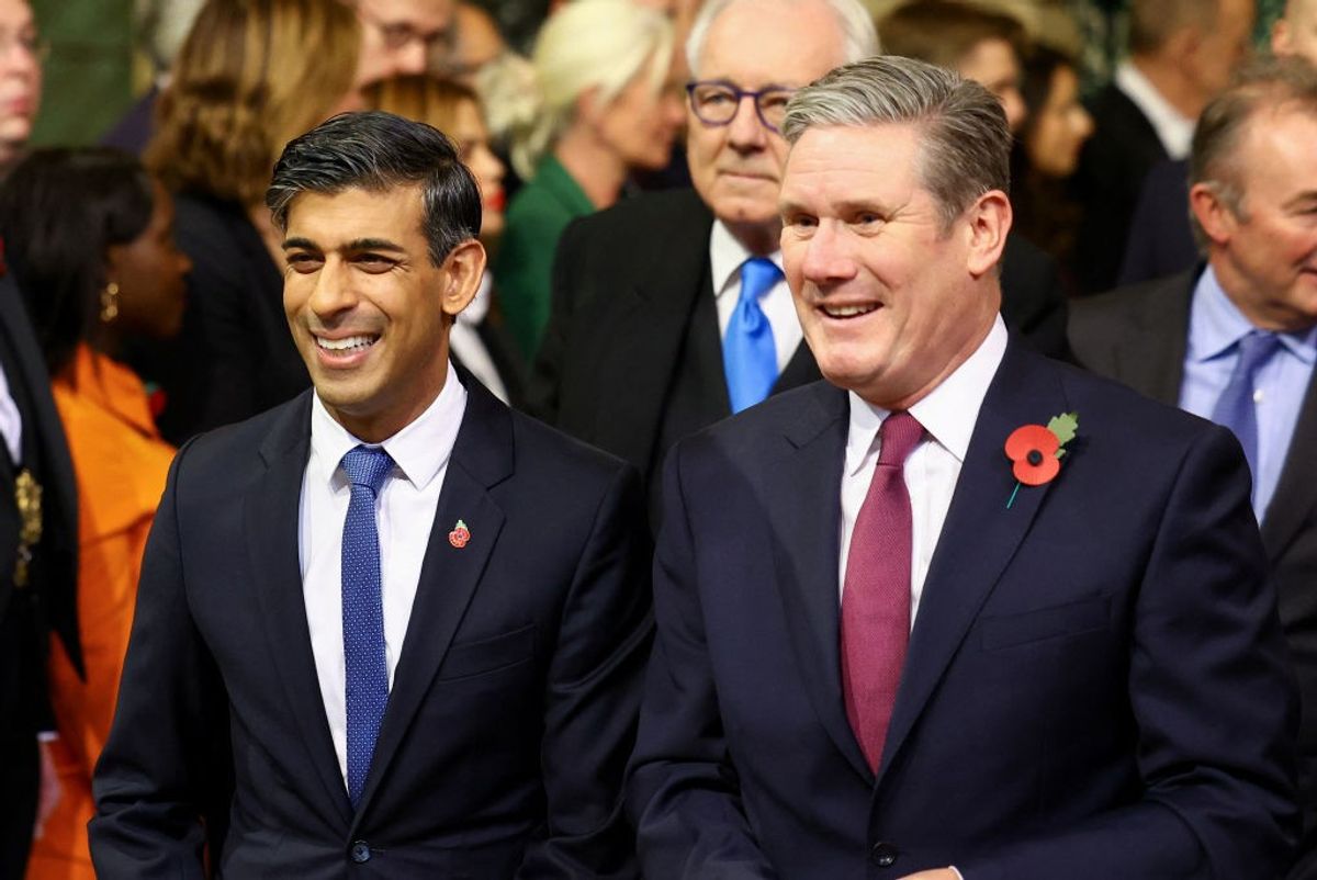 British PM Rishi Sunak and Labour Party leader Keir Starmer