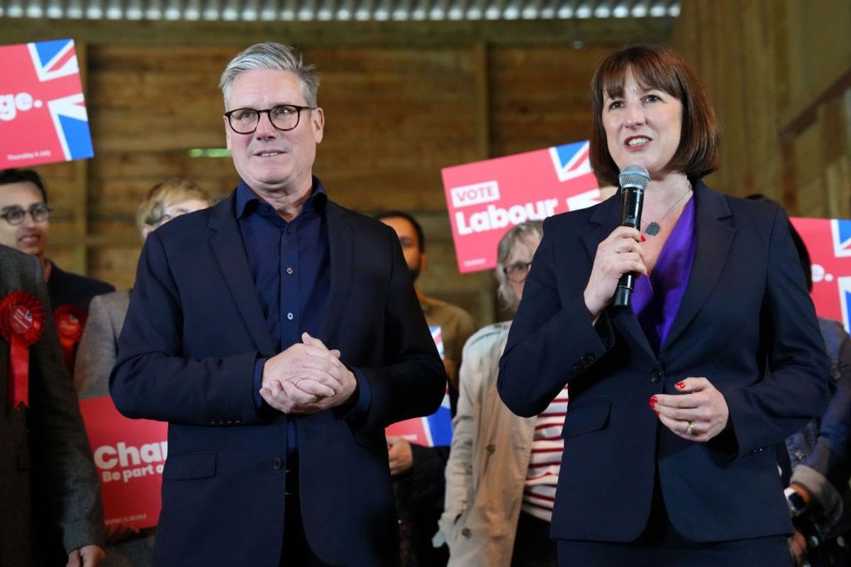British prime minister Keir Starmer and chancellor of the exchequer Rachel Reeves