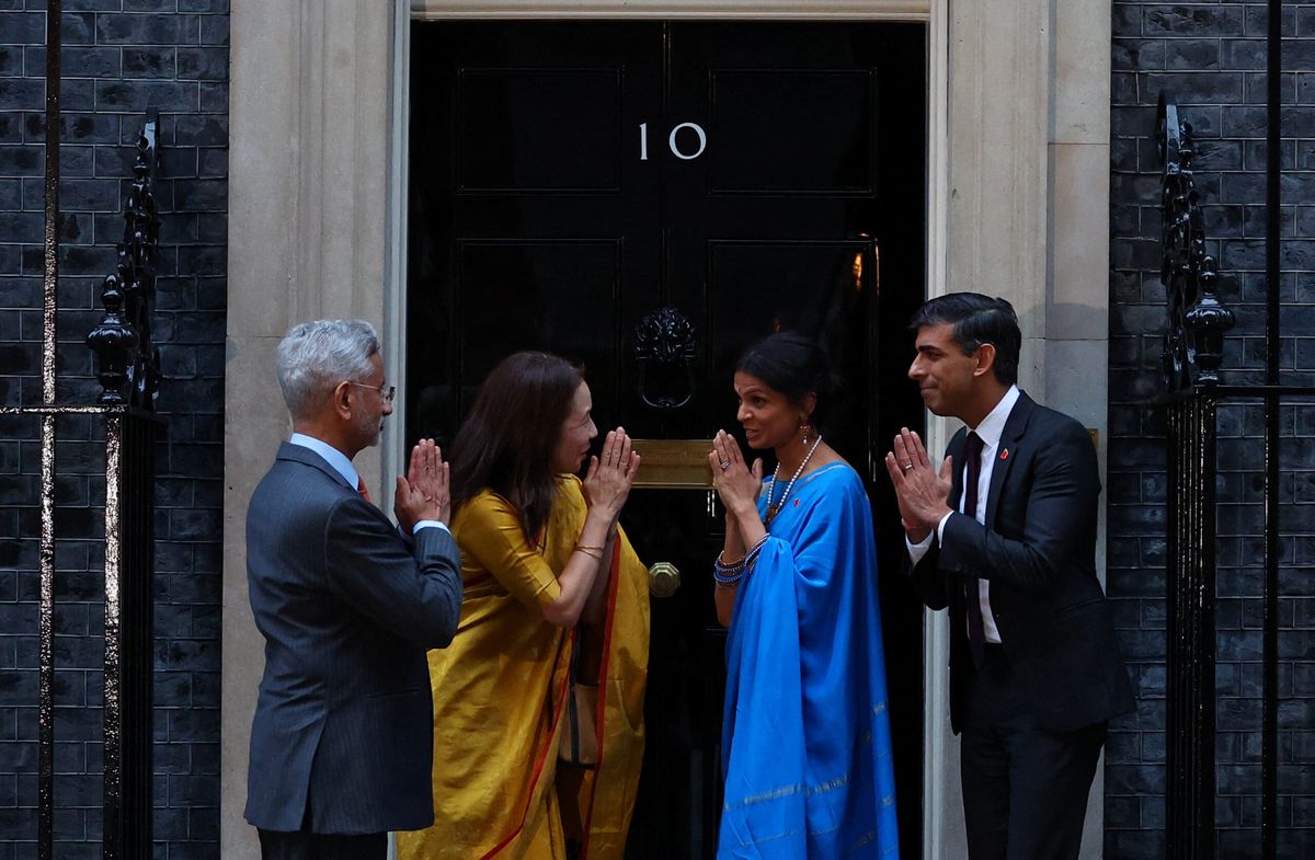 Sunak & Akshata host India foreign minister Jaishankar, wife at Downing Street on Diwali